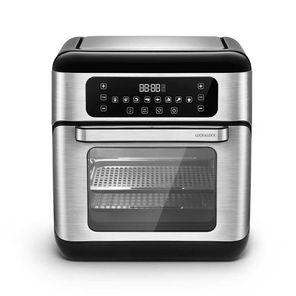 [Áp voucher giảm thêm 300k] Lò Nướng Chân Không Điện Tử LocknLock Digital Air Fryer Oven 10L - Màu Đen - EJF291BLK, , large image number 1